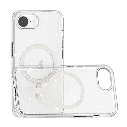 Terminator Style Glitter Powder MagSafe Magnetic Phone Case, For iPhone 16e, For iPhone 16 Pro Ma...