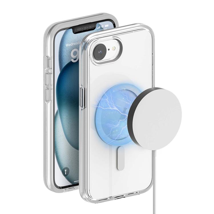 Terminator Style Transparent MagSafe Magnetic Phone Case, For iPhone 16e, For iPhone 16 Pro Max��...