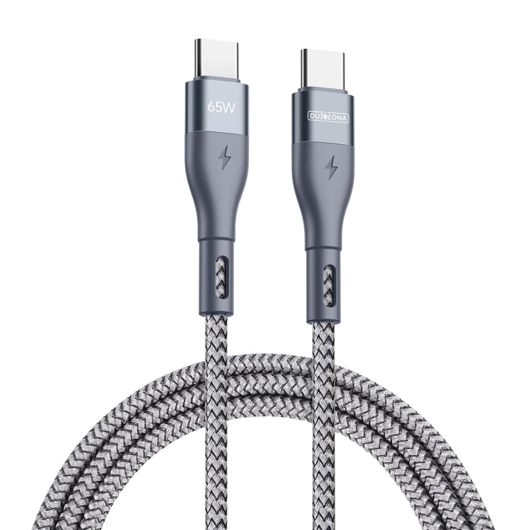 DUZZONA A2 PD 65W USB-C / Type-C to Type-C Fast Charging Data Cable, 2m Type-C to Type-C���������...