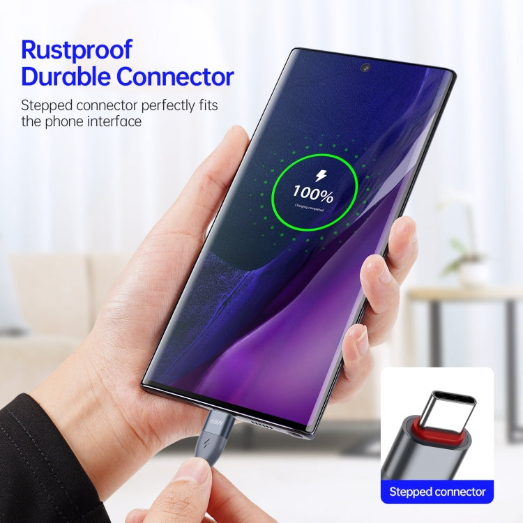 DUZZONA A2 PD 65W USB-C / Type-C to Type-C Fast Charging Data Cable, 2m Type-C to Type-C���������...