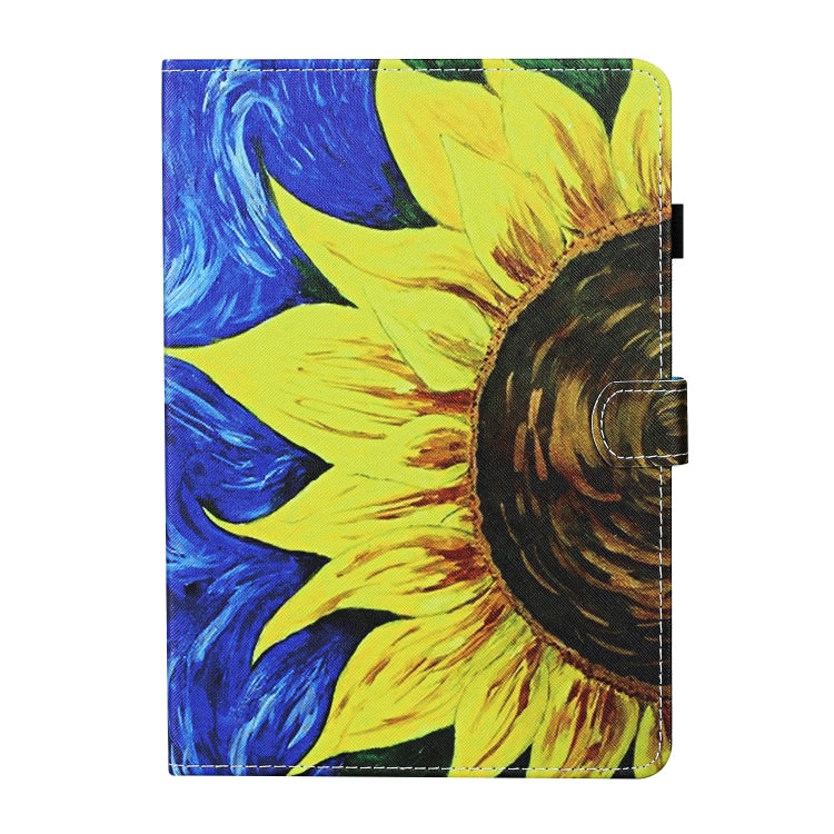 Colored Drawing Stitching Horizontal Flip Leather Case, with Holder & Card Slots