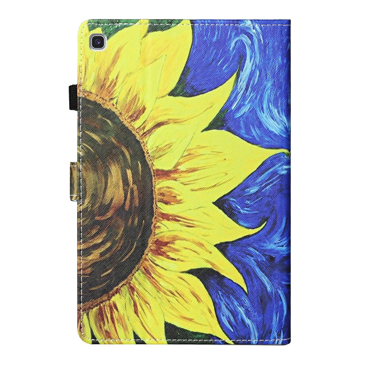 Colored Drawing Stitching Horizontal Flip Leather Case, with Holder & Card Slots