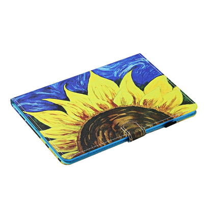 Colored Drawing Stitching Horizontal Flip Leather Case, with Holder & Card Slots