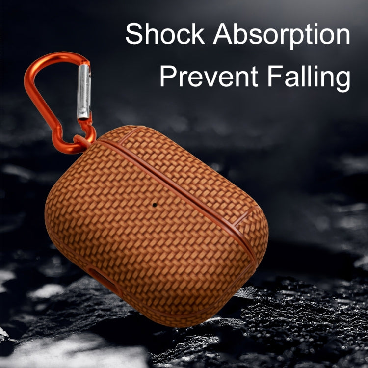 Woven Skin Texture PC TWS Earphone Protective Case, For AirPods Pro 2, For AirPods 3�������������...