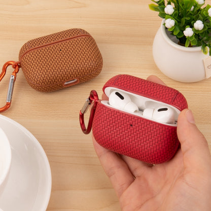 Woven Skin Texture PC TWS Earphone Protective Case, For AirPods Pro 2, For AirPods 3�������������...