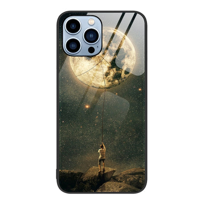Colorful Painted Glass Phone Case, For iPhone 16 Pro Max, For iPhone 16 Pro, For iPhone 16 Plus��...