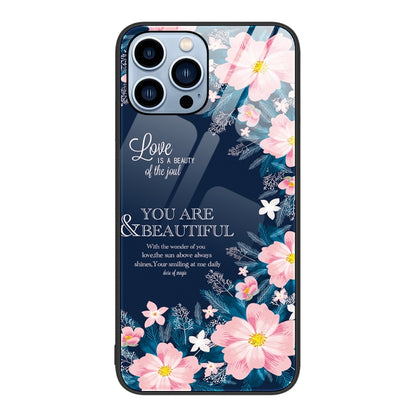 Colorful Painted Glass Phone Case, For iPhone 16 Pro Max, For iPhone 16 Pro, For iPhone 16 Plus��...