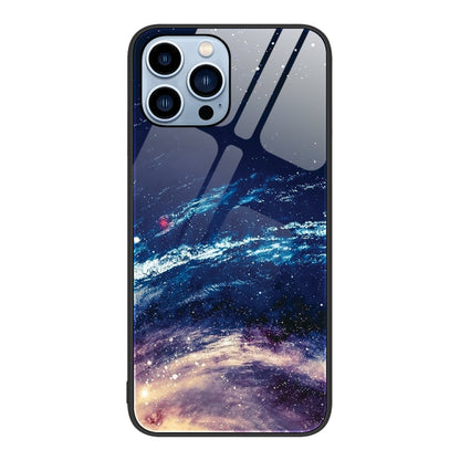 Colorful Painted Glass Phone Case, For iPhone 16 Pro Max, For iPhone 16 Pro, For iPhone 16 Plus��...