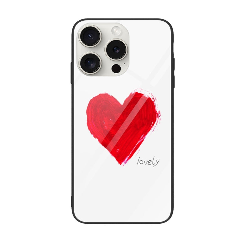 Colorful Painted Glass Phone Case, For iPhone 16 Pro Max, For iPhone 16 Pro, For iPhone 16 Plus��...