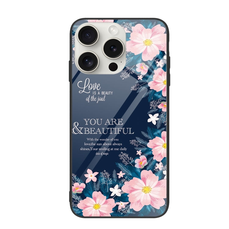 Colorful Painted Glass Phone Case, For iPhone 16 Pro Max, For iPhone 16 Pro, For iPhone 16 Plus��...