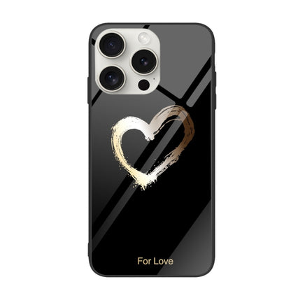 Colorful Painted Glass Phone Case, For iPhone 16 Pro Max, For iPhone 16 Pro, For iPhone 16 Plus��...