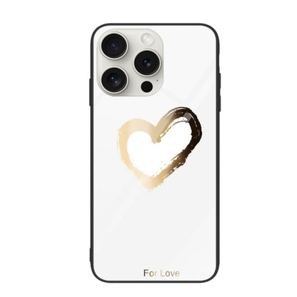 Colorful Painted Glass Phone Case, For iPhone 16 Pro Max, For iPhone 16 Pro, For iPhone 16 Plus��...