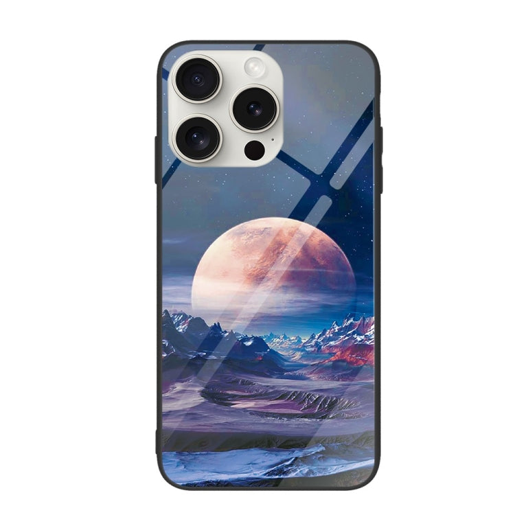 Colorful Painted Glass Phone Case, For iPhone 16 Pro Max, For iPhone 16 Pro, For iPhone 16 Plus��...