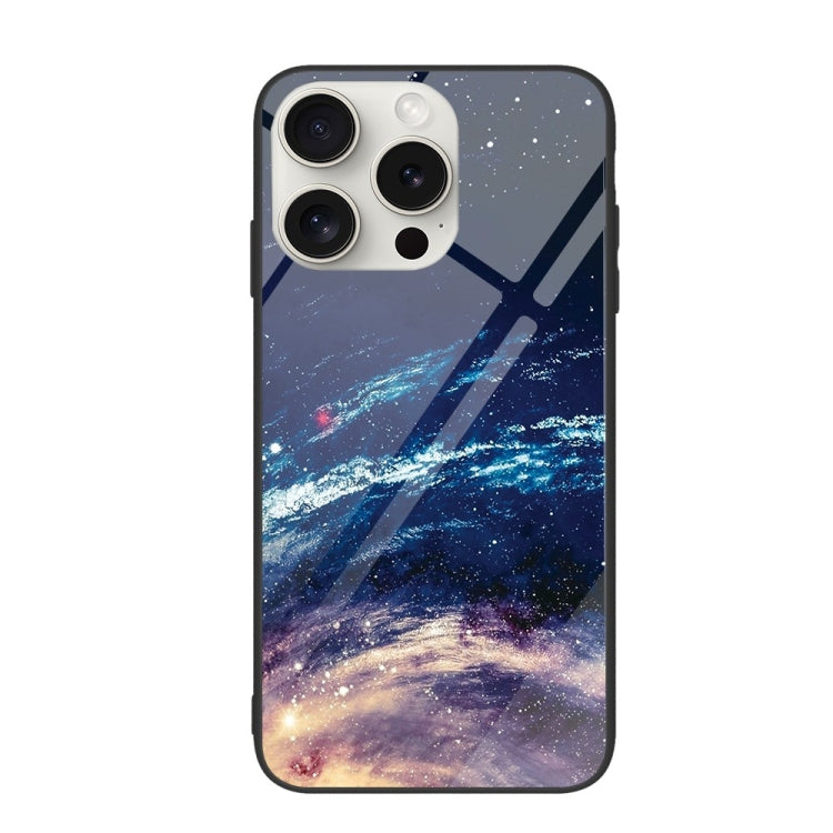 Colorful Painted Glass Phone Case, For iPhone 16 Pro Max, For iPhone 16 Pro, For iPhone 16 Plus��...