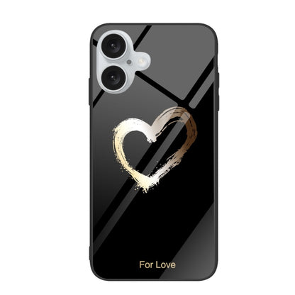 Colorful Painted Glass Phone Case, For iPhone 16 Pro Max, For iPhone 16 Pro, For iPhone 16 Plus��...