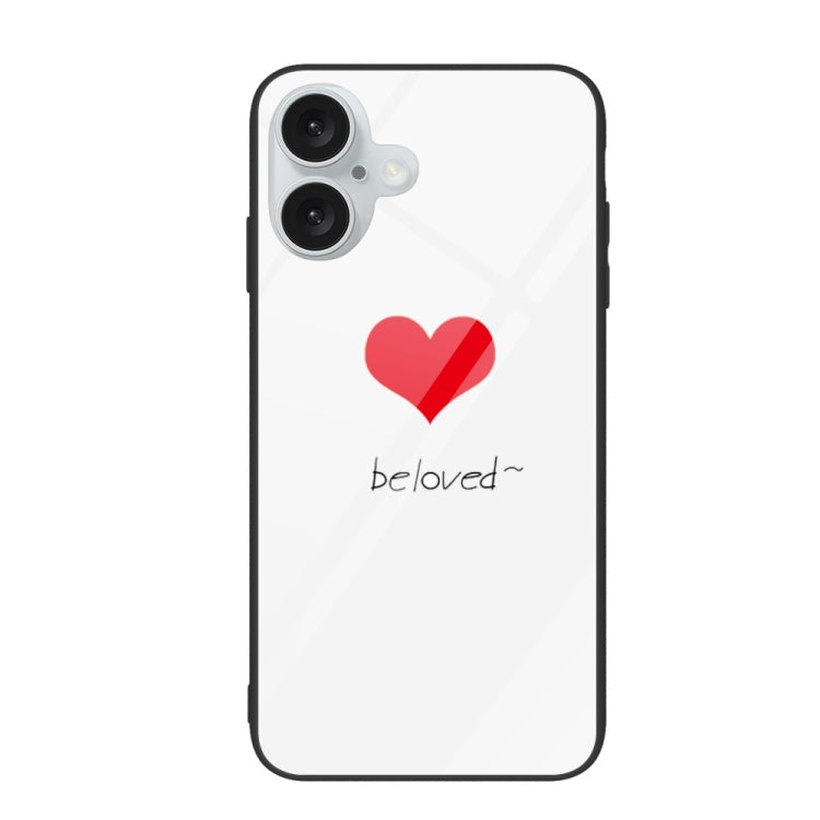 Colorful Painted Glass Phone Case, For iPhone 16 Pro Max, For iPhone 16 Pro, For iPhone 16 Plus��...