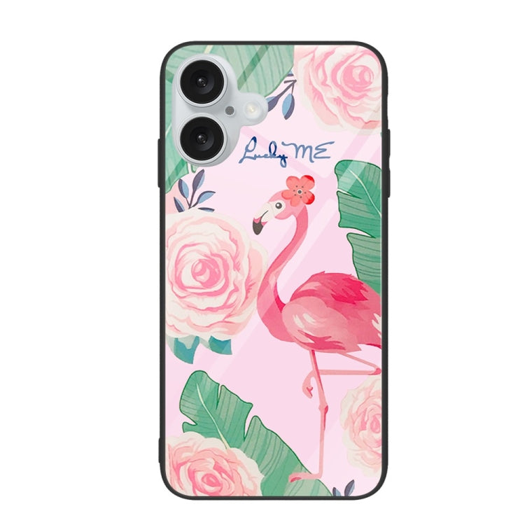 Colorful Painted Glass Phone Case, For iPhone 16 Pro Max, For iPhone 16 Pro, For iPhone 16 Plus��...
