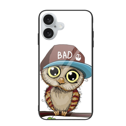 Colorful Painted Glass Phone Case, For iPhone 16 Pro Max, For iPhone 16 Pro, For iPhone 16 Plus��...