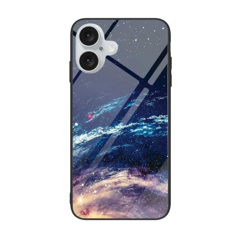 Colorful Painted Glass Phone Case, For iPhone 16 Pro Max, For iPhone 16 Pro, For iPhone 16 Plus��...
