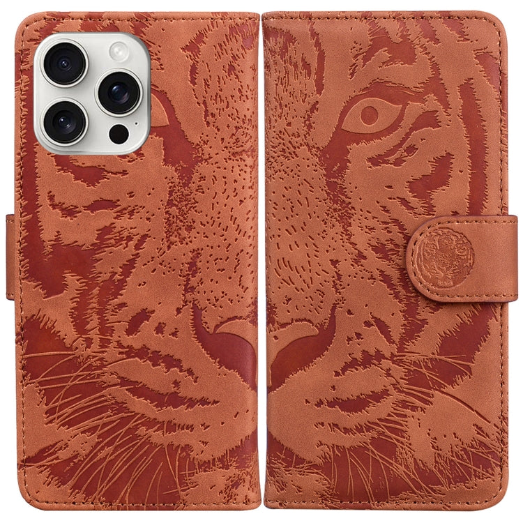 Tiger Embossing Pattern Leather Phone Case