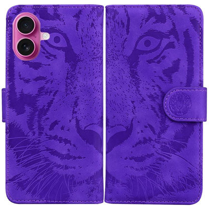 Tiger Embossing Pattern Leather Phone Case