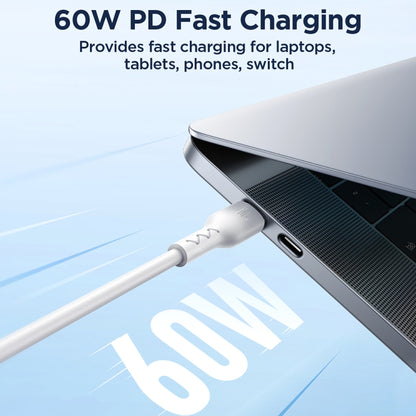 JOYROOM SA26-CC3 Flash Charge Series 60W USB-C / Type-C to USB-C / Type-C Fast Charging Data Cabl...
