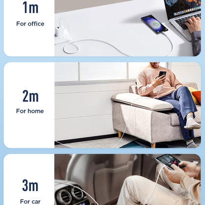 JOYROOM SA26-CC3 Flash Charge Series 60W USB-C / Type-C to USB-C / Type-C Fast Charging Data Cabl...