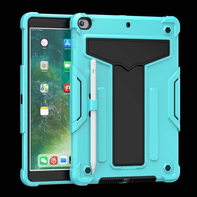 T-shaped Bracket Contrast Color Shockproof PC + Silicone Flat Protective Case��������������������...