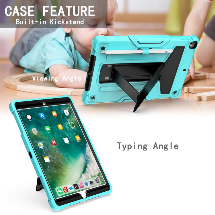 T-shaped Bracket Contrast Color Shockproof PC + Silicone Flat Protective Case��������������������...