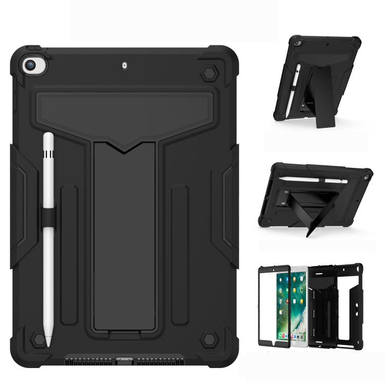 T-shaped Bracket Contrast Color Shockproof PC + Silicone Flat Protective Case��������������������...