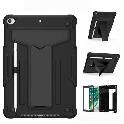 T-shaped Bracket Contrast Color Shockproof PC + Silicone Flat Protective Case��������������������...
