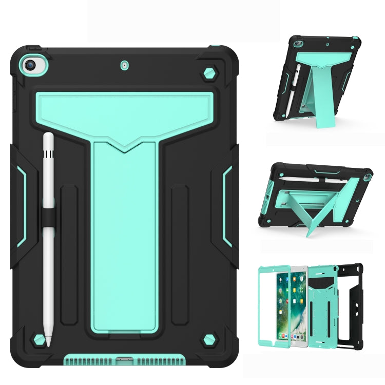 T-shaped Bracket Contrast Color Shockproof PC + Silicone Flat Protective Case��������������������...