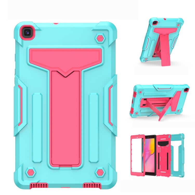 T-shaped Bracket Contrast Color Shockproof PC + Silicone Flat Protective Case��������������������...