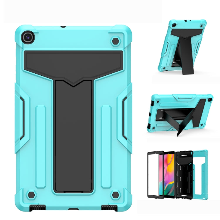 T-shaped Bracket Contrast Color Shockproof PC + Silicone Flat Protective Case��������������������...