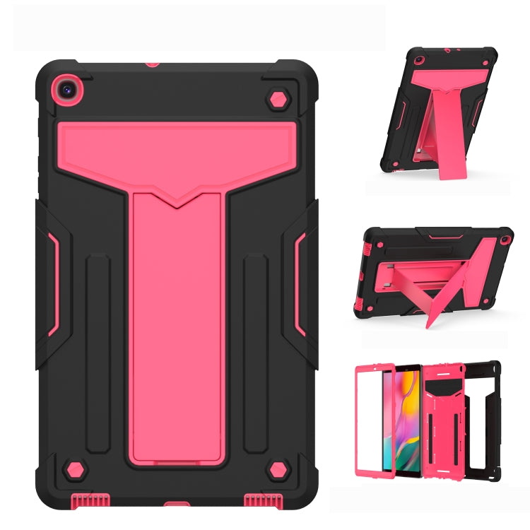 T-shaped Bracket Contrast Color Shockproof PC + Silicone Flat Protective Case��������������������...