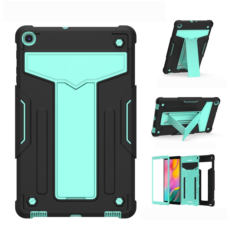 T-shaped Bracket Contrast Color Shockproof PC + Silicone Flat Protective Case��������������������...