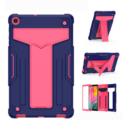 T-shaped Bracket Contrast Color Shockproof PC + Silicone Flat Protective Case��������������������...