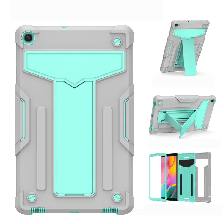 T-shaped Bracket Contrast Color Shockproof PC + Silicone Flat Protective Case��������������������...
