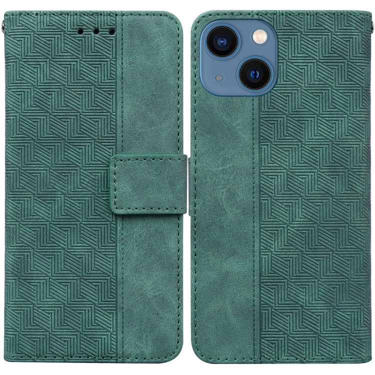 Geometric Embossed Leather Phone Case