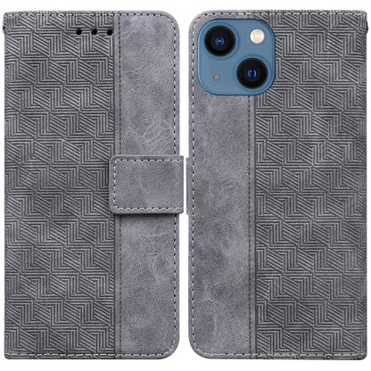 Geometric Embossed Leather Phone Case