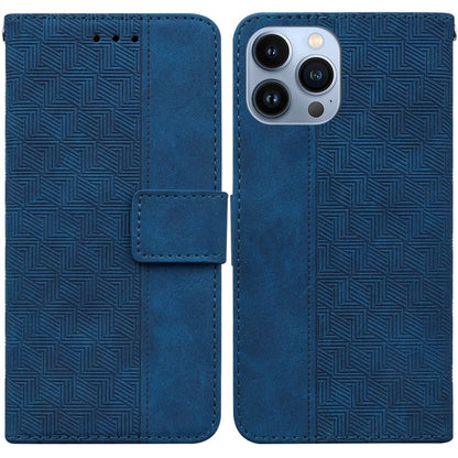 Geometric Embossed Leather Phone Case