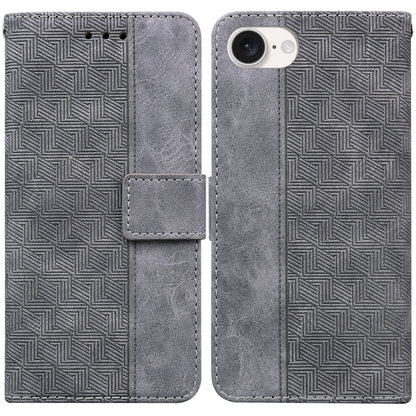 Geometric Embossed Leather Phone Case