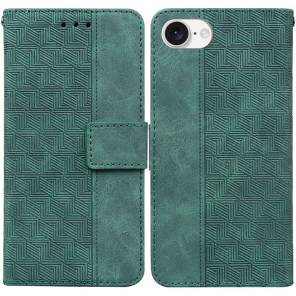 Geometric Embossed Leather Phone Case