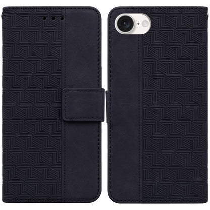 Geometric Embossed Leather Phone Case