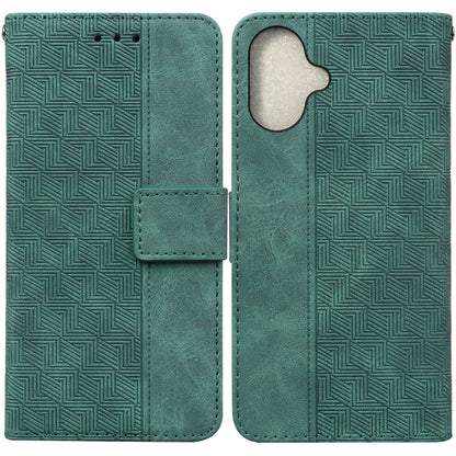 Geometric Embossed Leather Phone Case