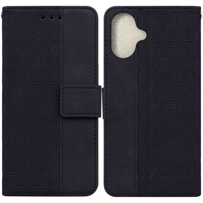 Geometric Embossed Leather Phone Case