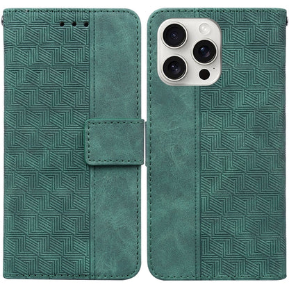 Geometric Embossed Leather Phone Case