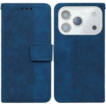 Geometric Embossed Leather Phone Case