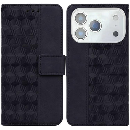 Geometric Embossed Leather Phone Case