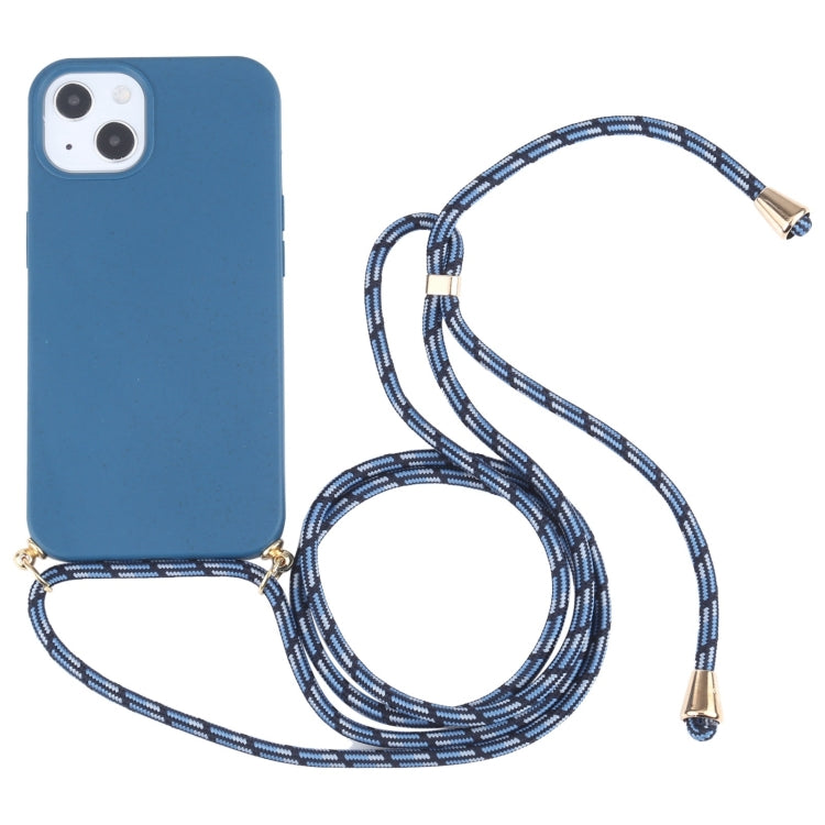 Wheat Straw TPU Shockproof Phone Case with Neck Lanyard, For iPhone 16 Pro Max, For iPhone 16 Pro...